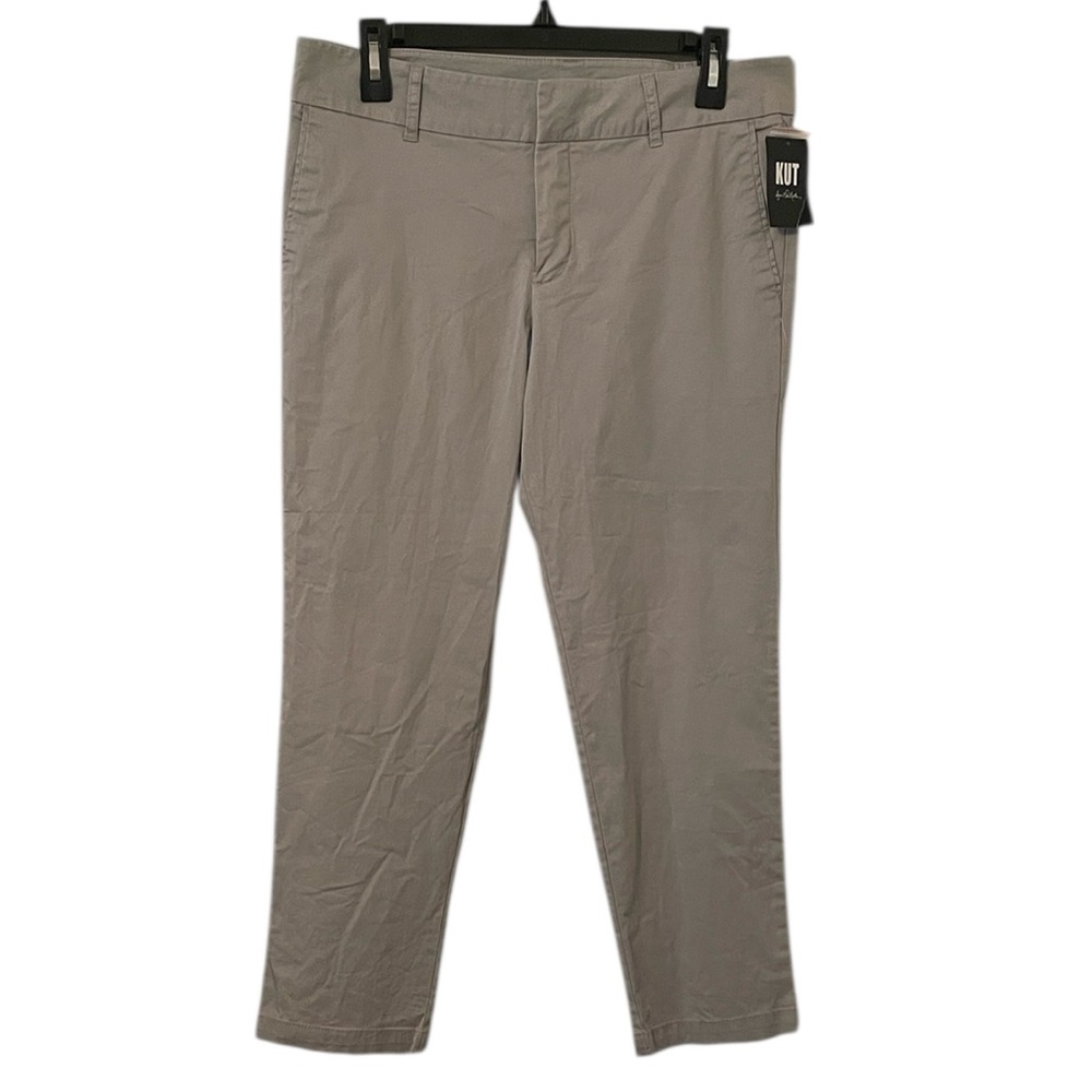KUT‎ From The Kloth Women’s Gray Taylor Crop Trouser Pants Size 10